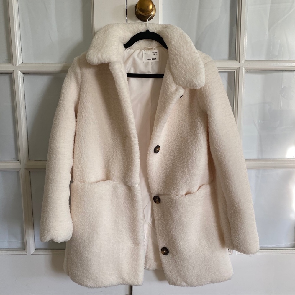 Zara Sherpa Teddy Coat